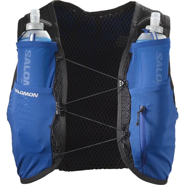 ACTIVE SKIN 8  Veste d'hydratation de running unisexe avec flasks incluses SurfTheWeb/BLACK