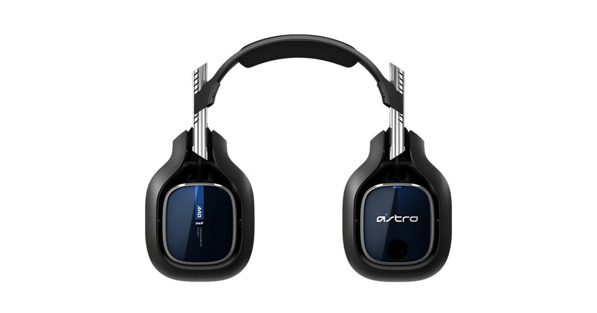 ASTRO GamingA40 TR headset over-ear gaming headset  (Zwart/blauw, PC, PlayStation 4)