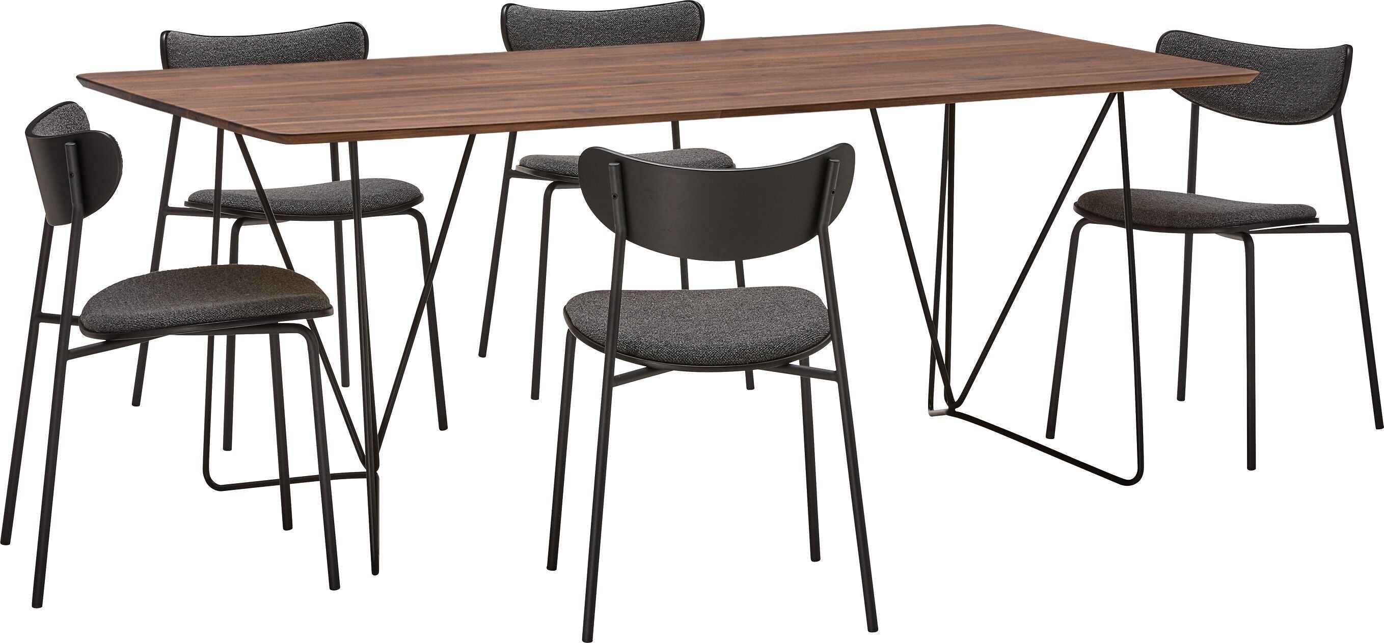 ELIANA Tisch - Nussbaum / B: 200.0 cm x T: 95.0 cm x H: 75.0 cm
