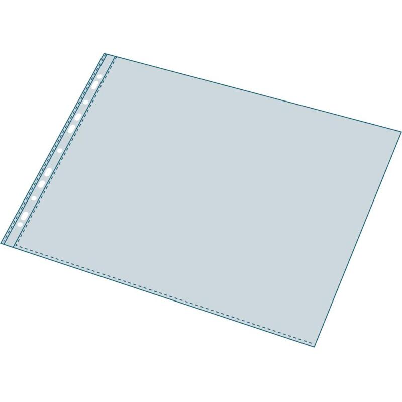 Sachet de 20 pochettes perforées horizontales Exactive - polypropylène lisse 5,5/100e