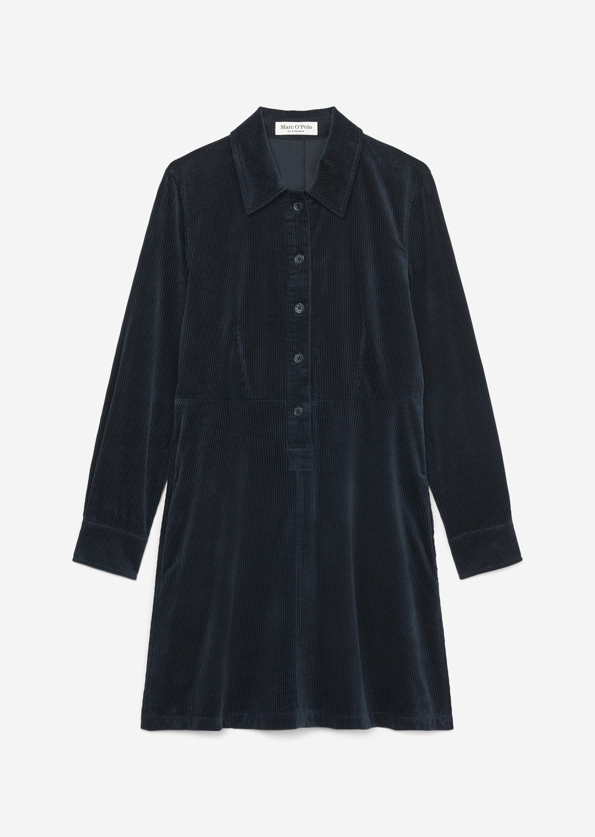 Kurzes Cordkleid fittedaus Organic Cotton
