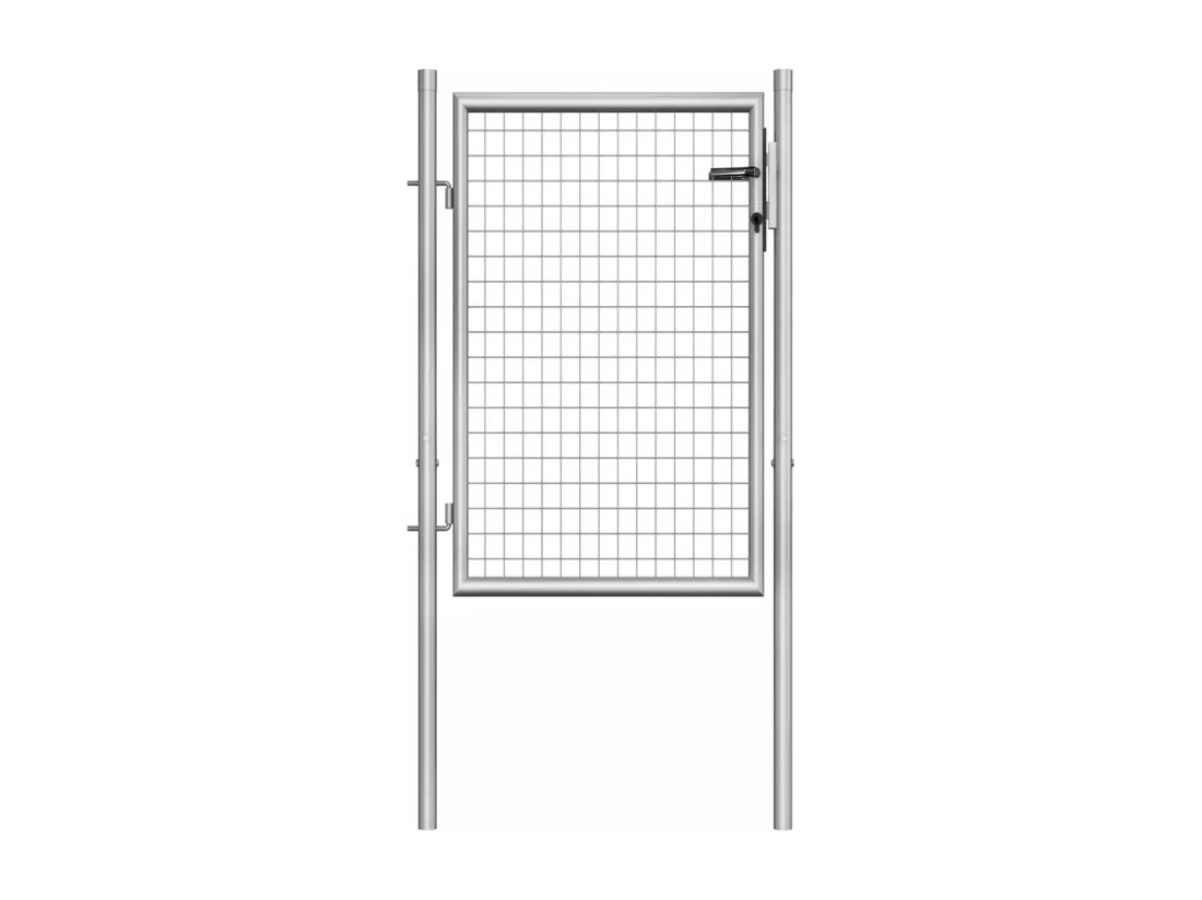 Porte de jardin Acier galvanisé 105x150 cm Argenté