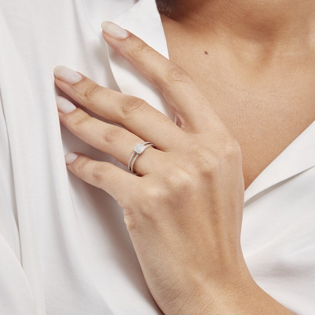 Bague Aude Or Blanc Diamant