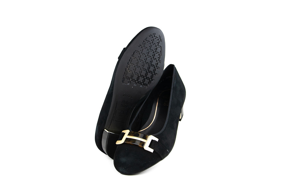 Ara Pump Schwarz Suède
