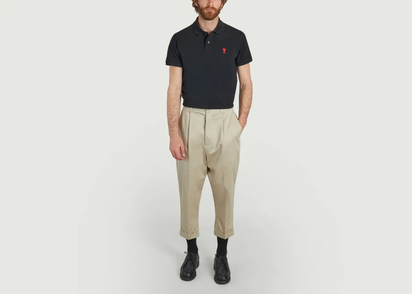 Pantalon Carotte Oversized AMI Paris