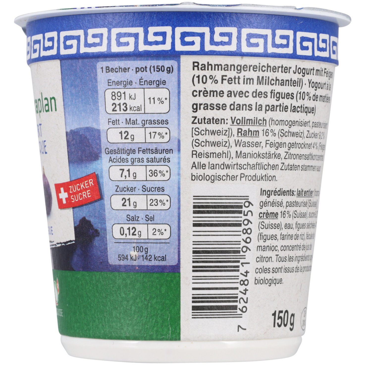 Naturaplan Bio Joghurt à la grecque Feigen 2x150g