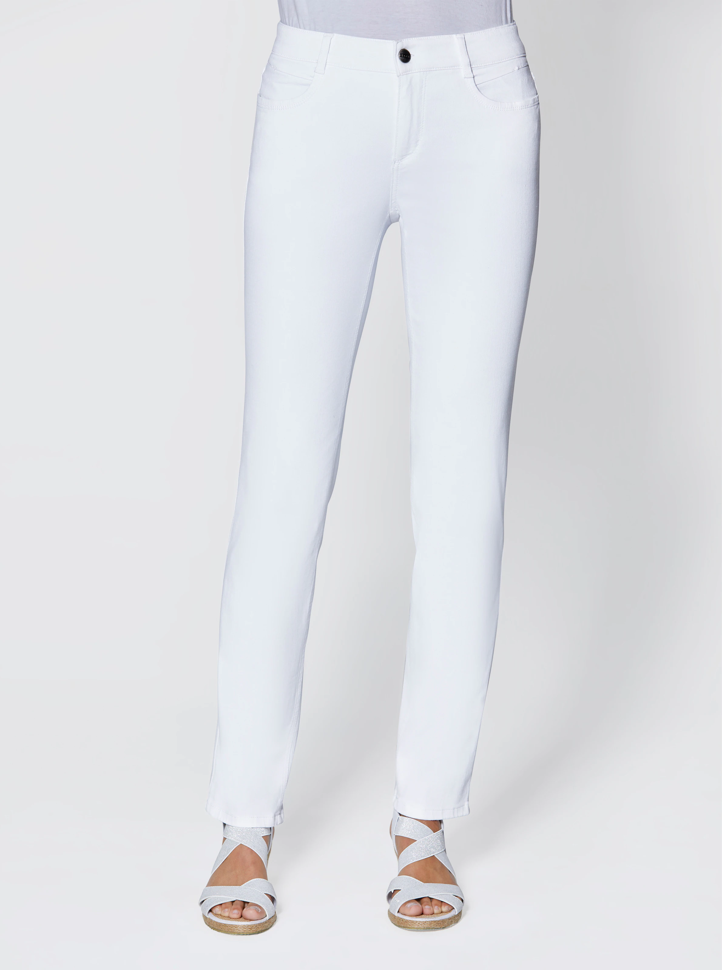 Ascari Stretch-Jeans in weiß