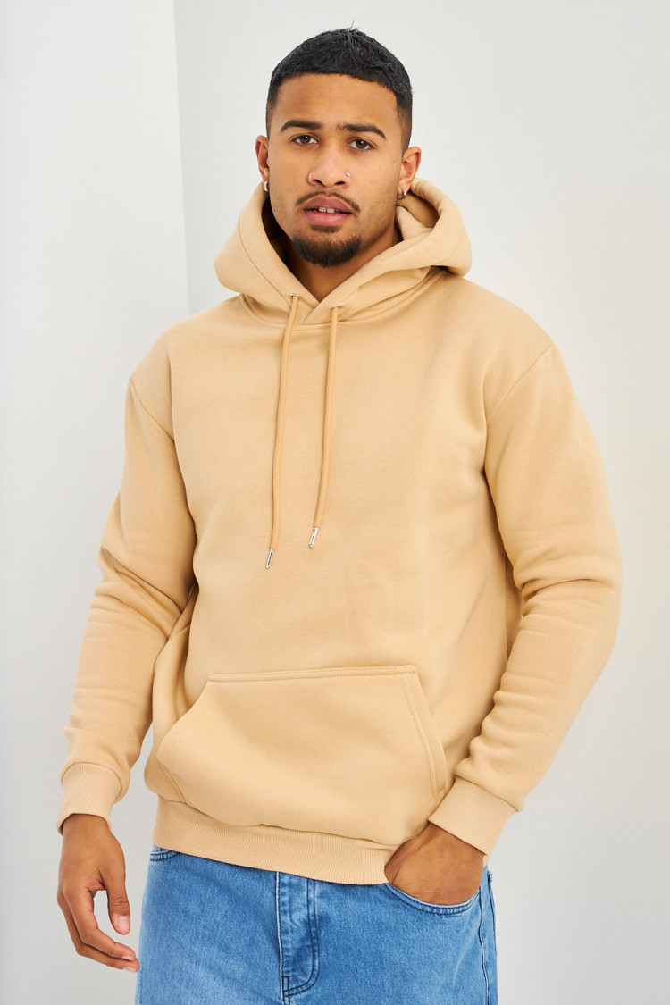 Sweat beige à capuche Brentiny