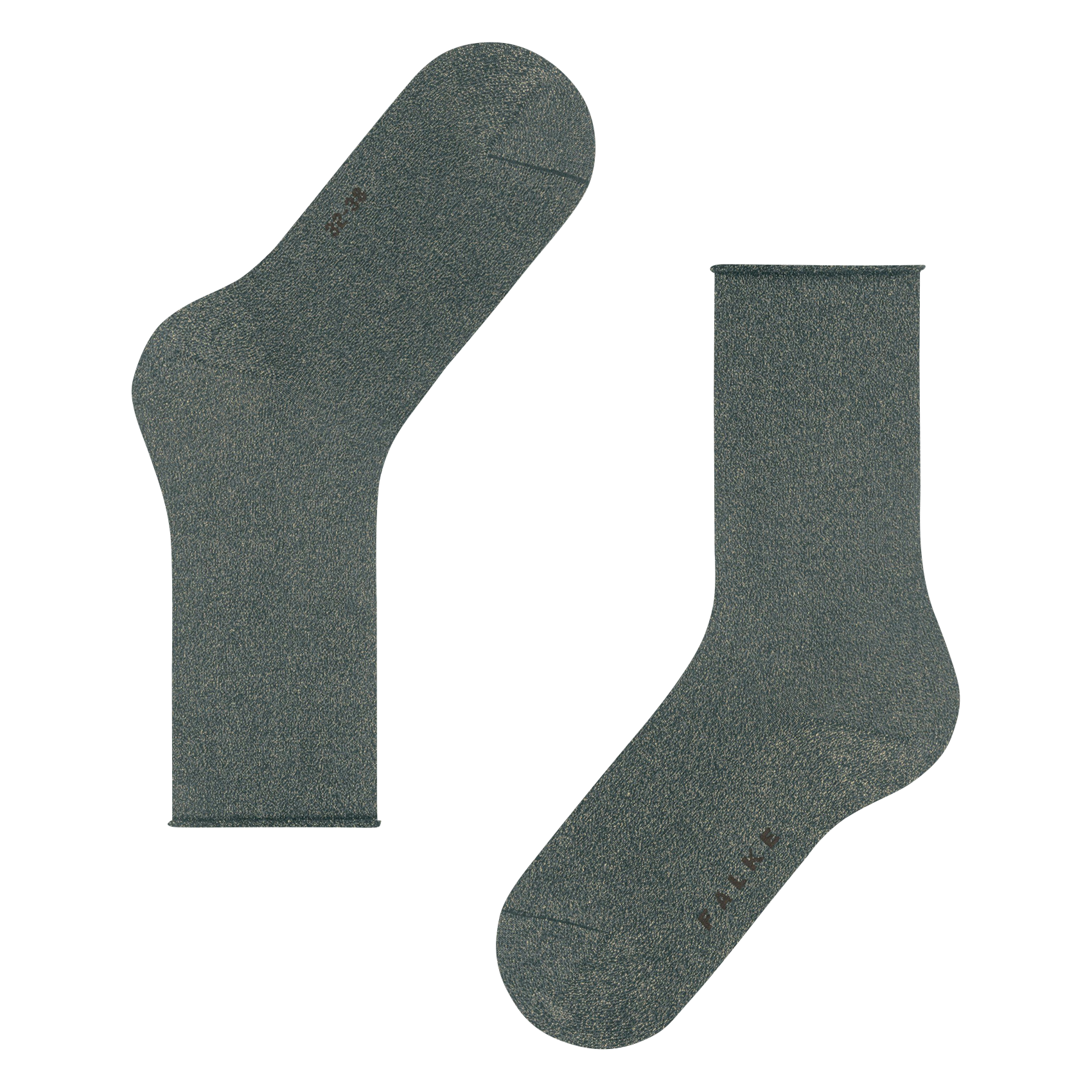 Chaussettes en fils métallisés | Gris