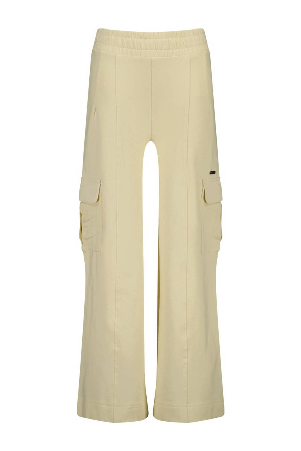 Raizzed wide leg cargobroek Lies beige