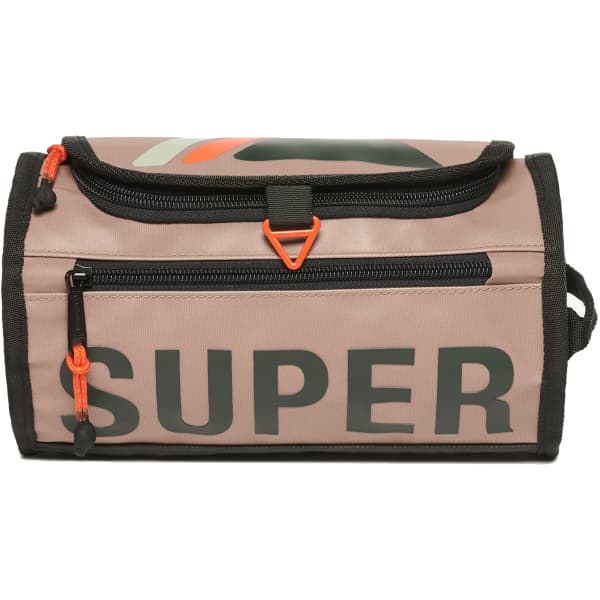 Trousse de toilette SUPERDRY TARP TROUSSE BEIGE FONCE FLAMME