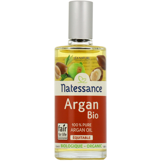 Huile d'argan bio équitable Natessance - Corps et cheveux