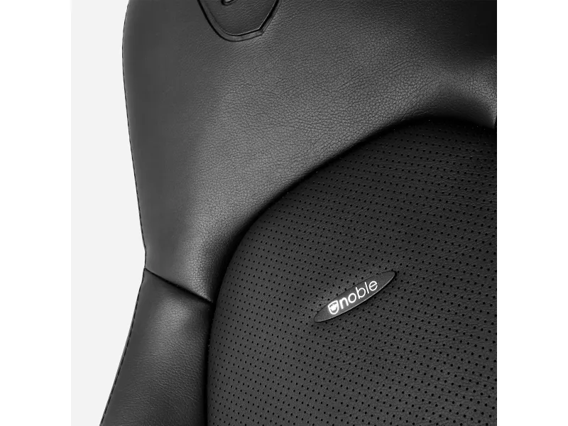 noblechairs Icon, Polstret sæde og ryglæn, Sort, Kunstigt læder, Polyurethan (PU)
