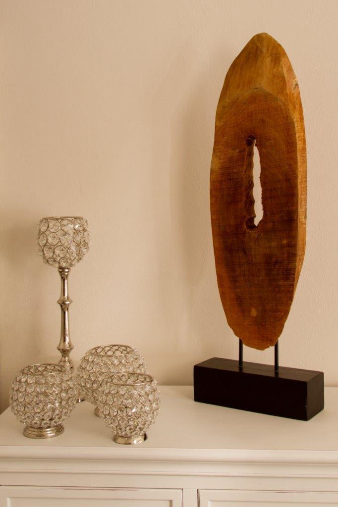 Holzstammdeko MANNTI - Spießtanne - 70 cm hoch
