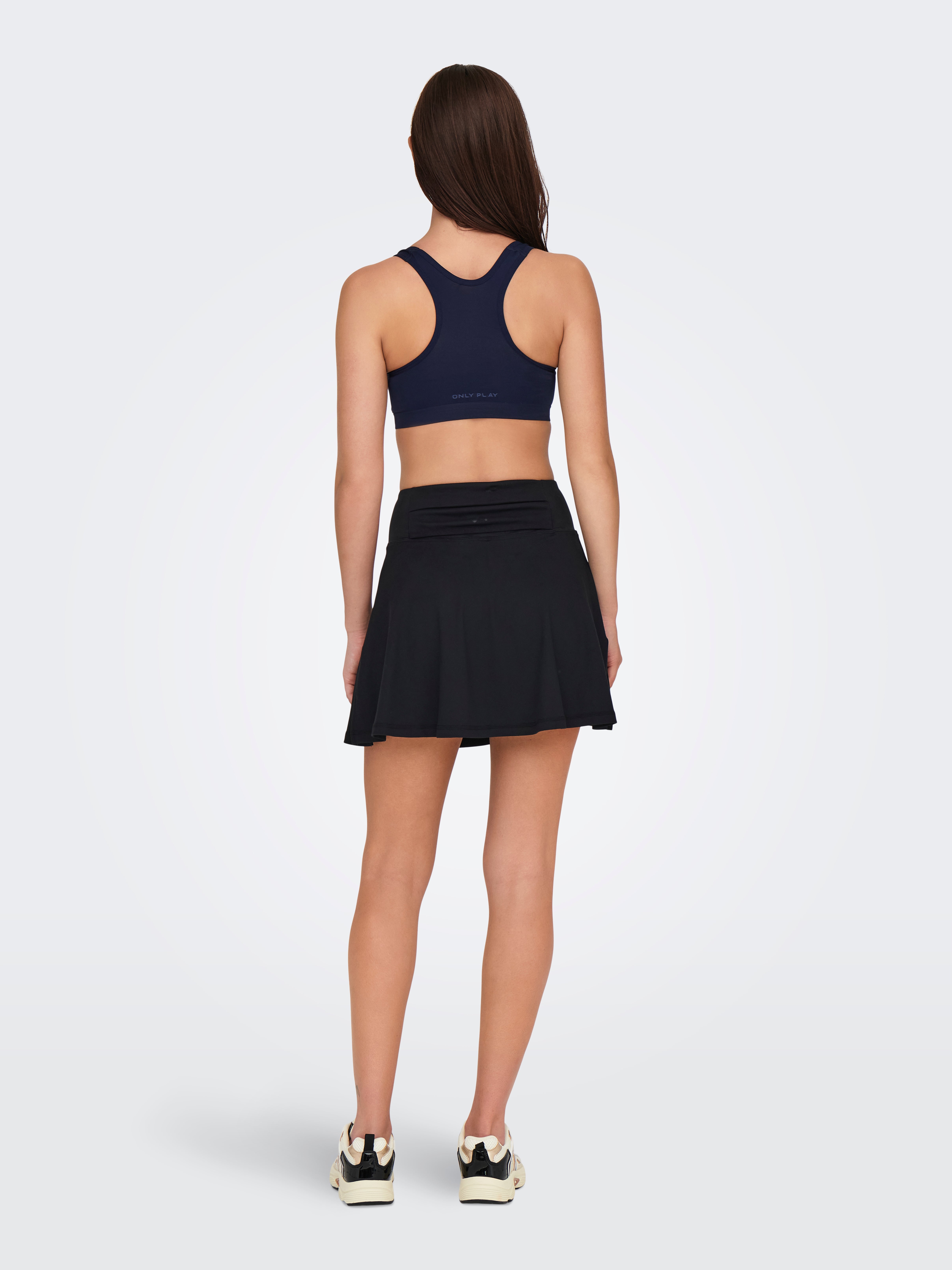 ONPRYA-PINA Hohe Taille Enger Schnitt Skorts Black