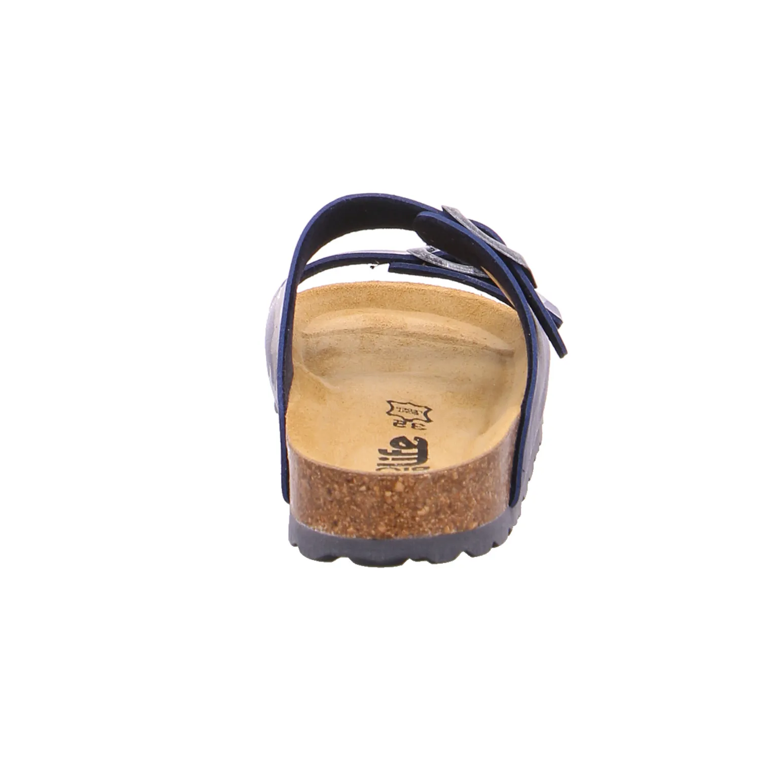 BIOLife Kinder-Pantolette Blau Lederimitat  Unisex