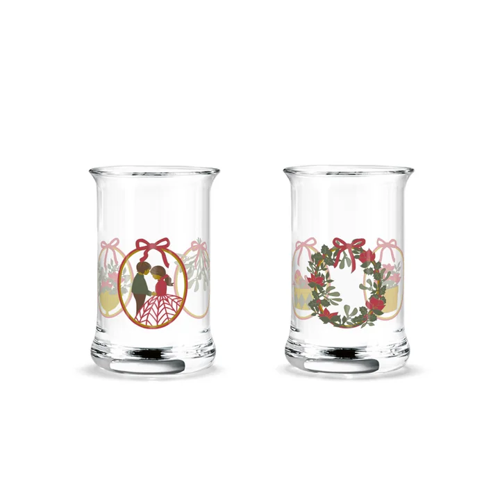 Holmegaard - Weihnachtsschnapsglas 2025, 3 cl (2er-Set)