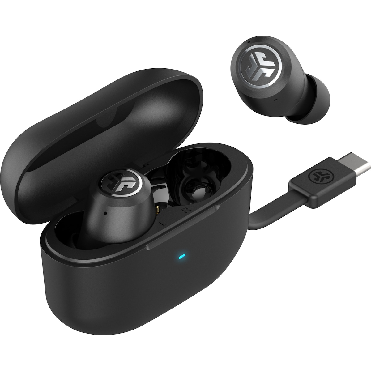 JLab JBuds ANC 3 helt trådløse in-ear hodetelefoner (sort)