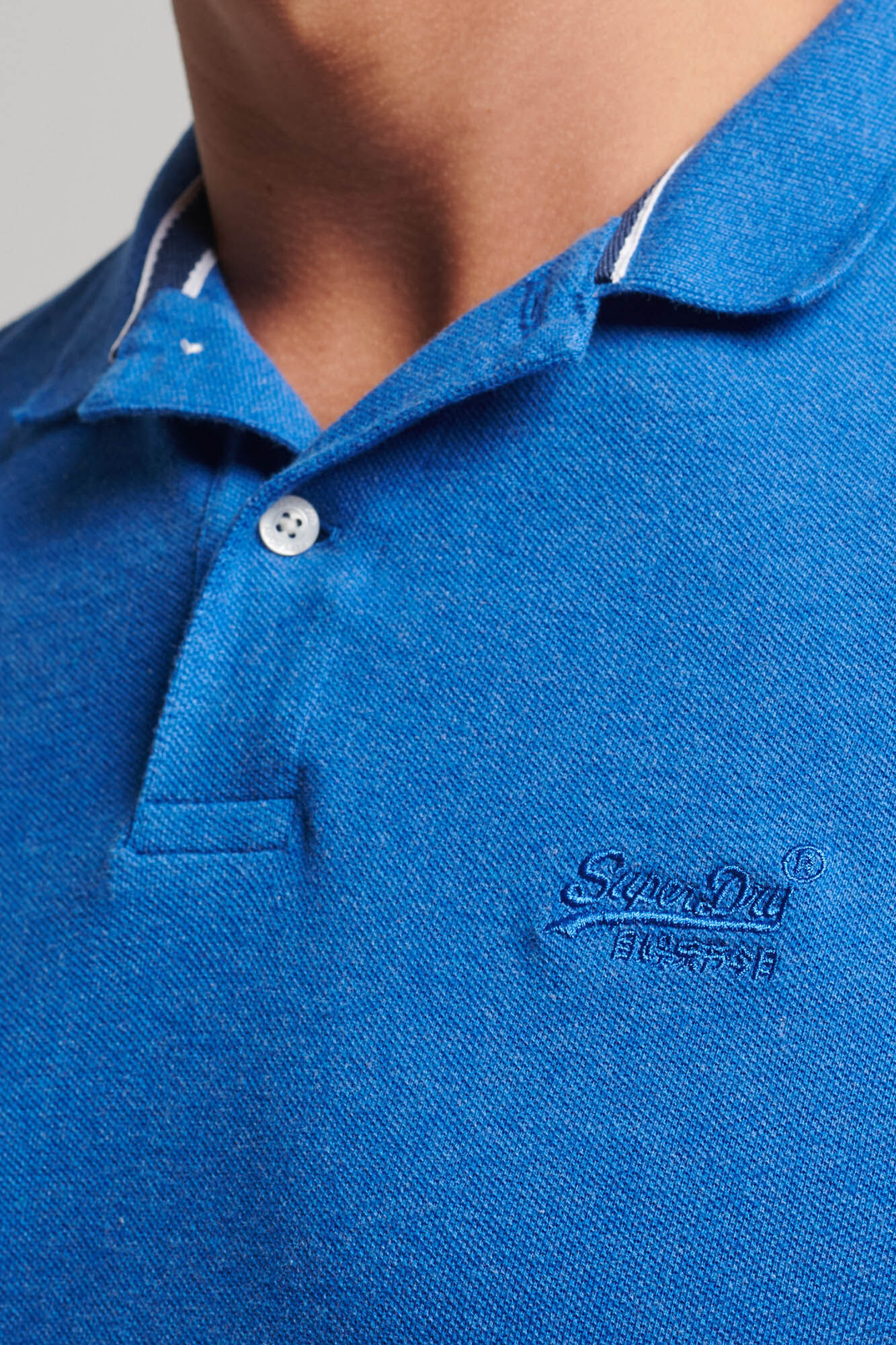 Camisa polo clássica em piqué da Superdry