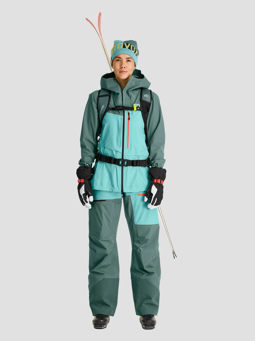 Ortovox 3L Ravine Shell Pants arctic grey