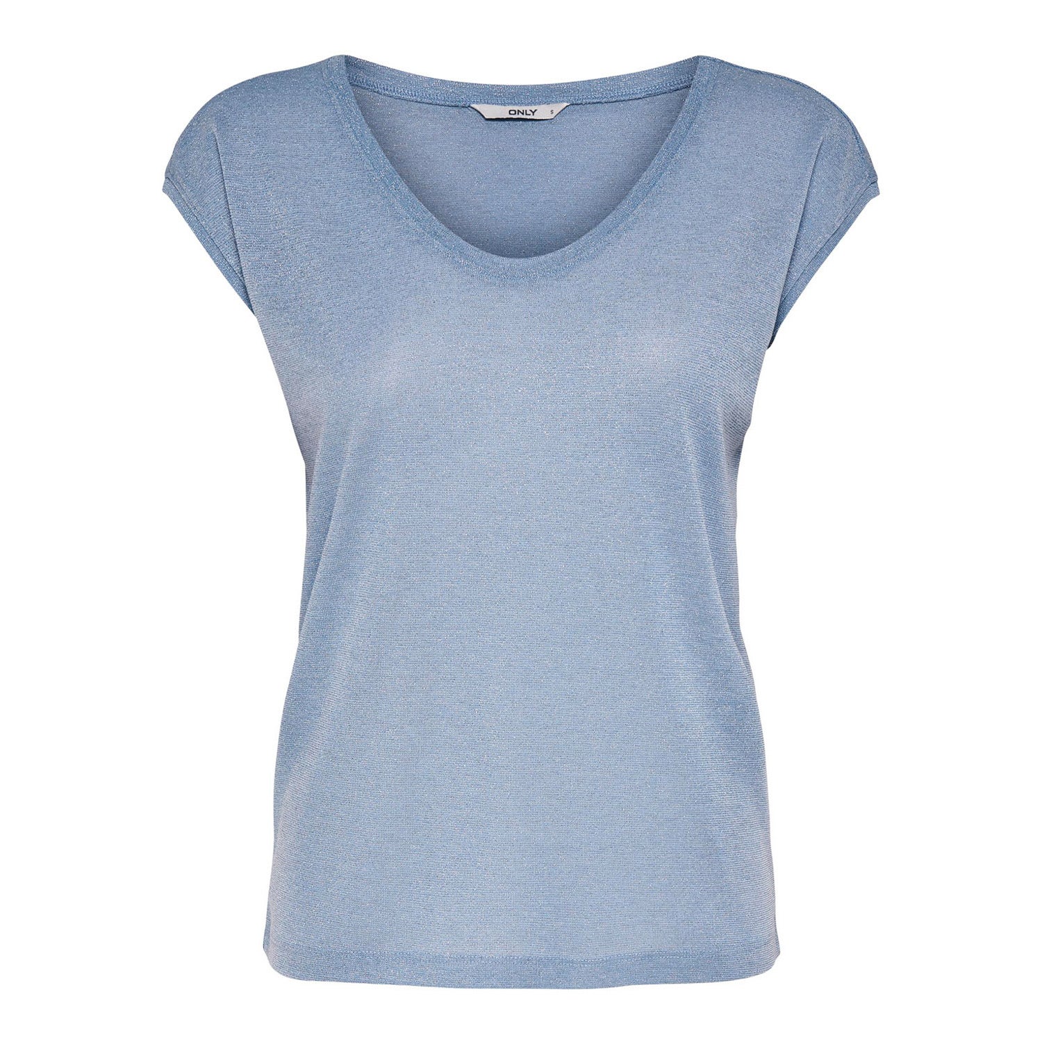 ONLY  Silvery Short Sleeve Neck