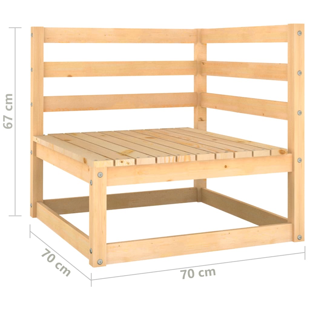 Salon de jardin meuble d'extérieur ensemble de mobilier 12 pièces avec coussins bois de pin massif