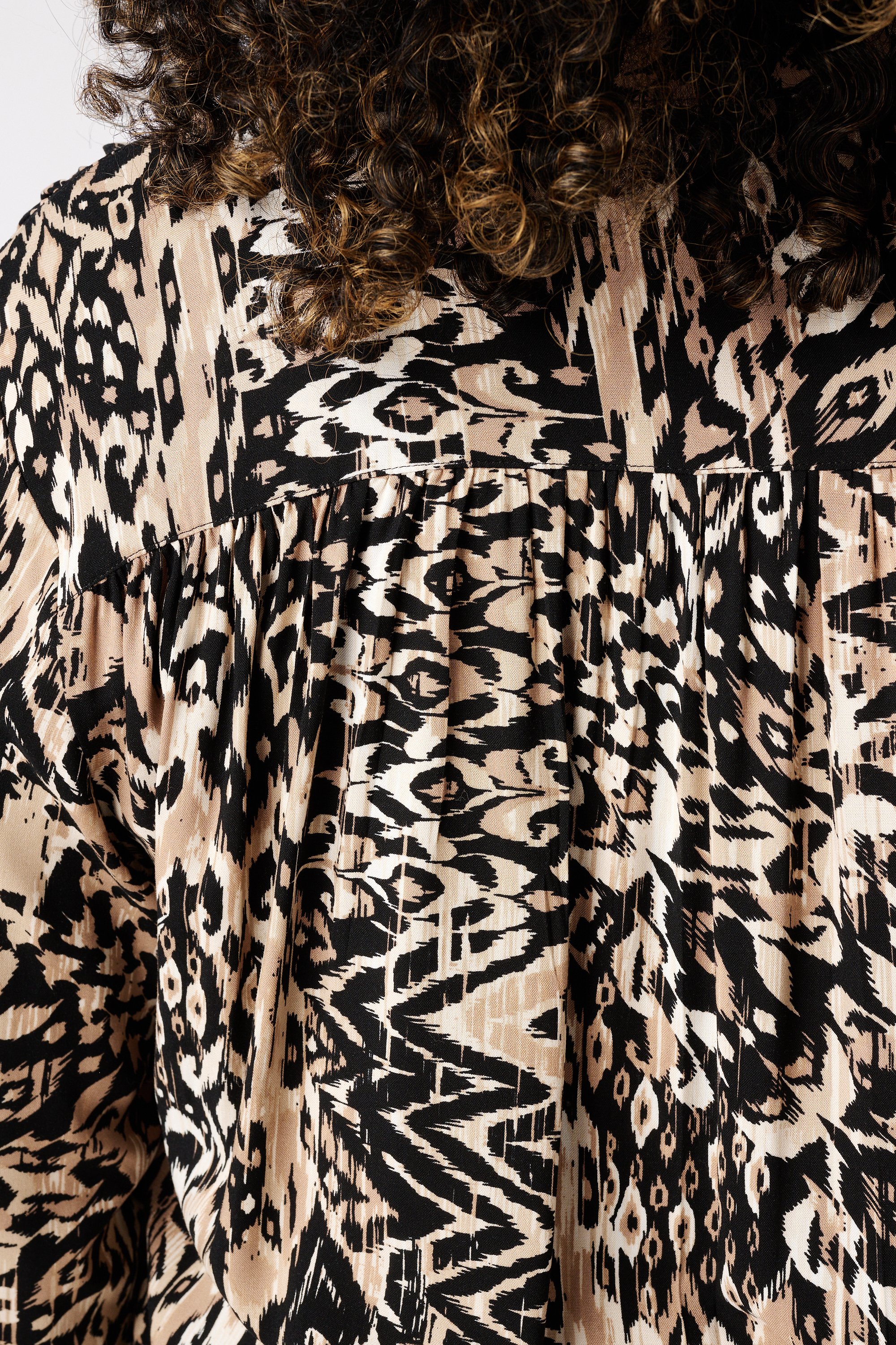 Blouse met print Multi Neutraal