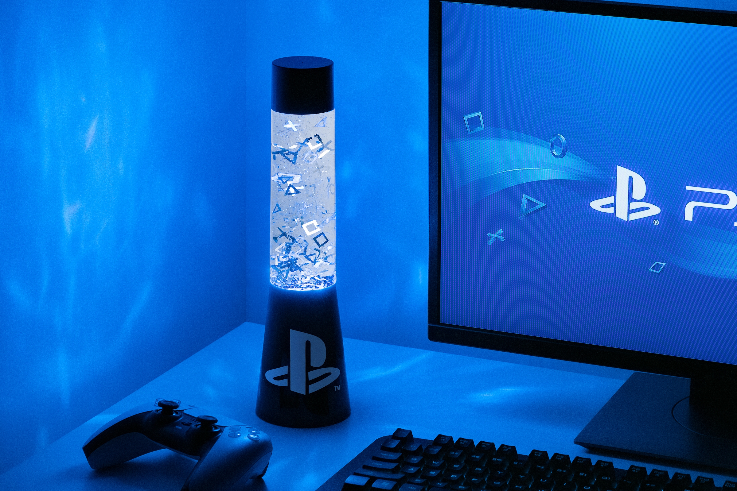 Paladone LED Dekolicht »Playstation Kunststoff Lavalampe / Glitzerlampe«