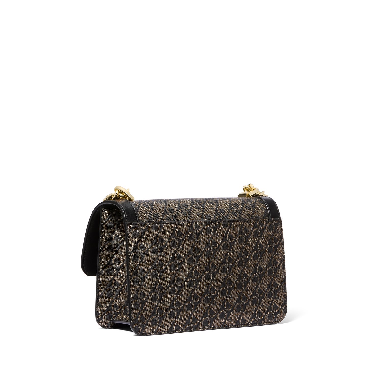 Michael Kors Heather LG Shldr blk/palegold