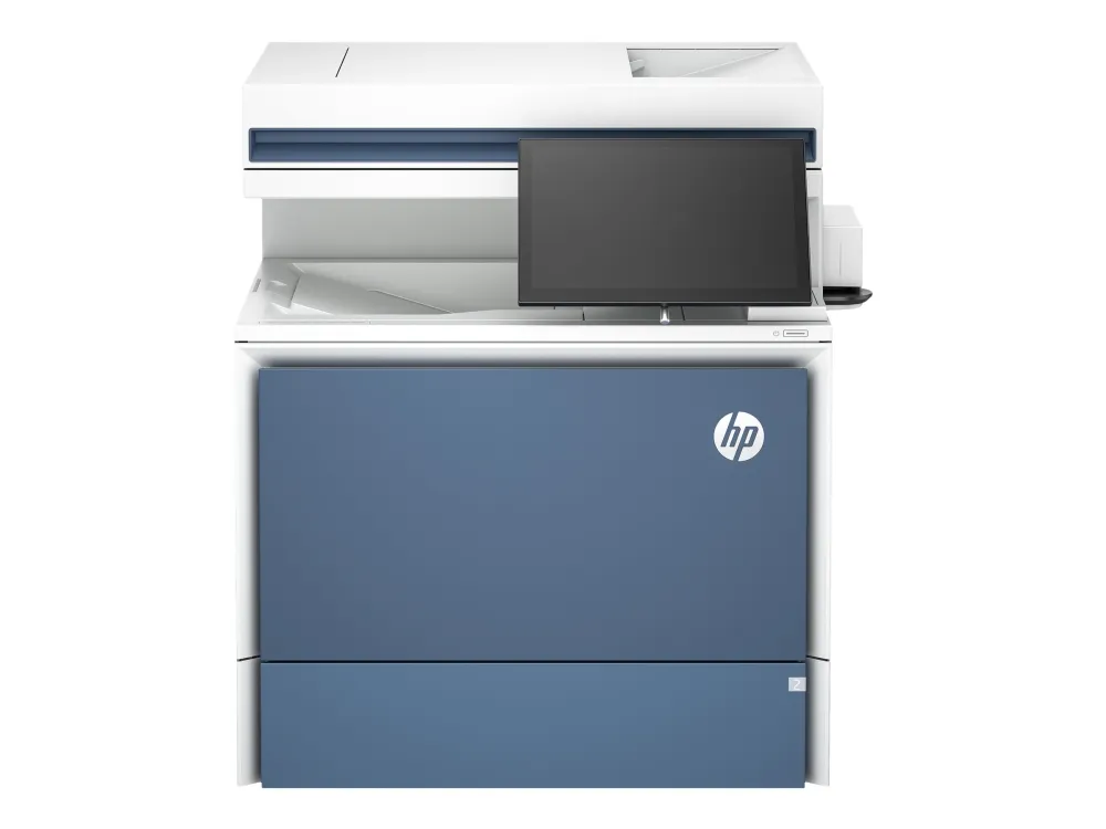 HP LaserJet Enterprise Flow MFP 5800zf - Multifunktionsprinter - farve - laser - Legal (216 x 356 mm) (original) - A4/Legal (medie) - op til 43 spm (kopiering) - op til 43 spm (udskriver) - 650 ark - 33.6 Kbps - Gigabit LAN, USB 2.0 vært, USB 3.0, US