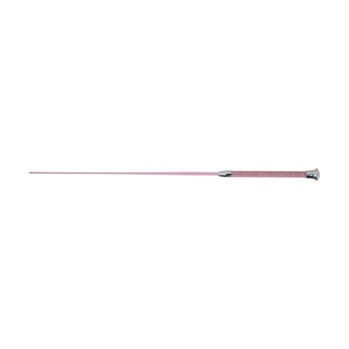 Chicote rosa adornado com strass