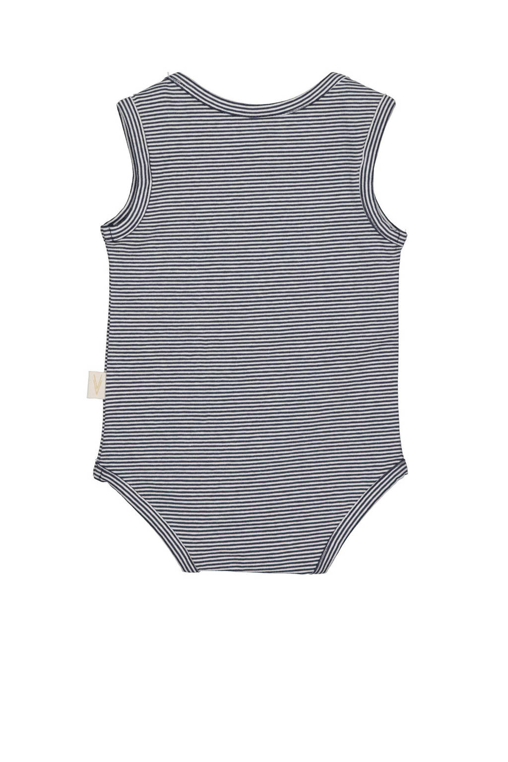 LEVV romper donkerblauw/wit