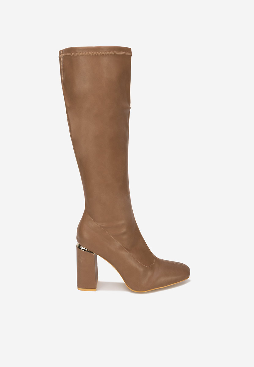 Bottes hautes femme kaki Paulena