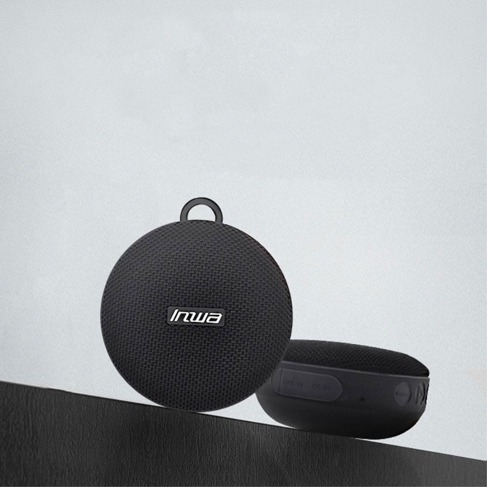 5W Mini Bluetooth Lautsprecher Subwoofer Spritzwasserfest (IPX7) mit Fahrradhalterung - Schwarz