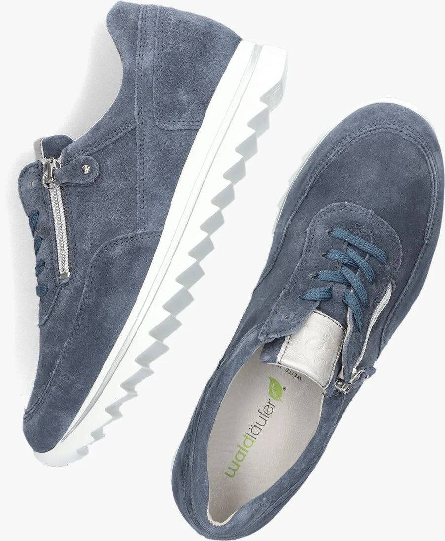WALDLAUFER blauwe waldlaufer lage sneakers haiba