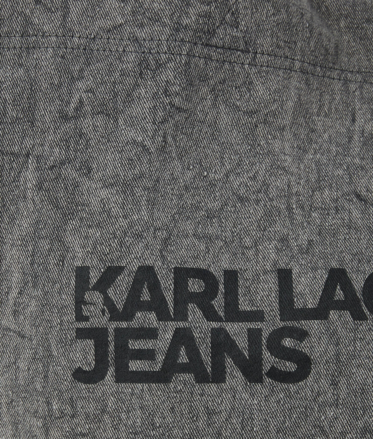 SAC SHOPPER EN DENIM À LOGO KLJ