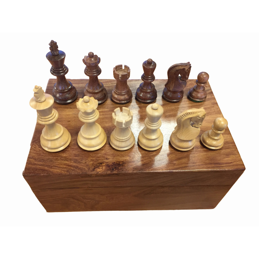 Pièces d'échecs 76mm Sheesham Luxe
