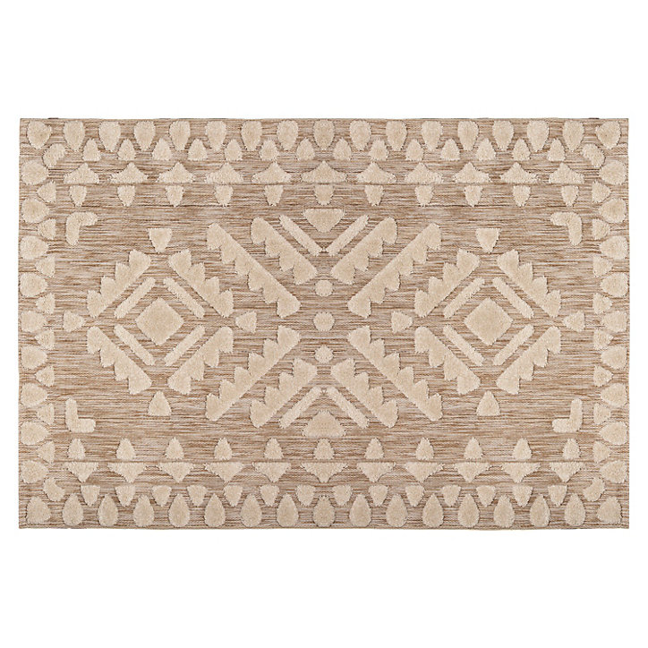 Tapis à motif Hanae beige L.230 x l.150 cm
