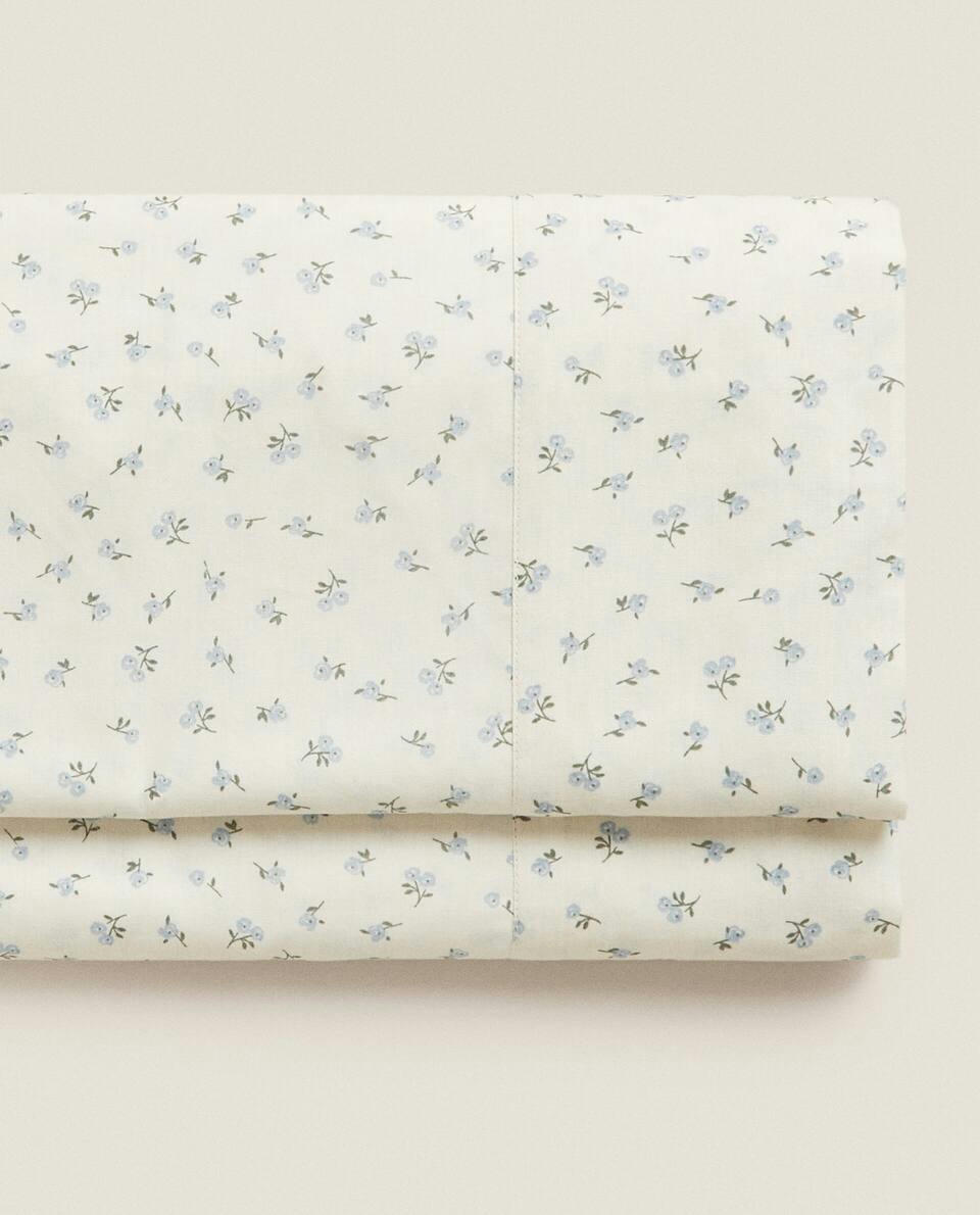 LENÇOL DE CIMA COM ESTAMPA FLORAL
