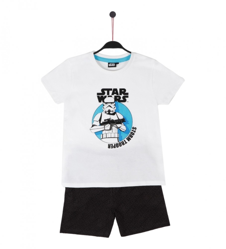 Pijama de manga curta Disney Stormtrooper branco