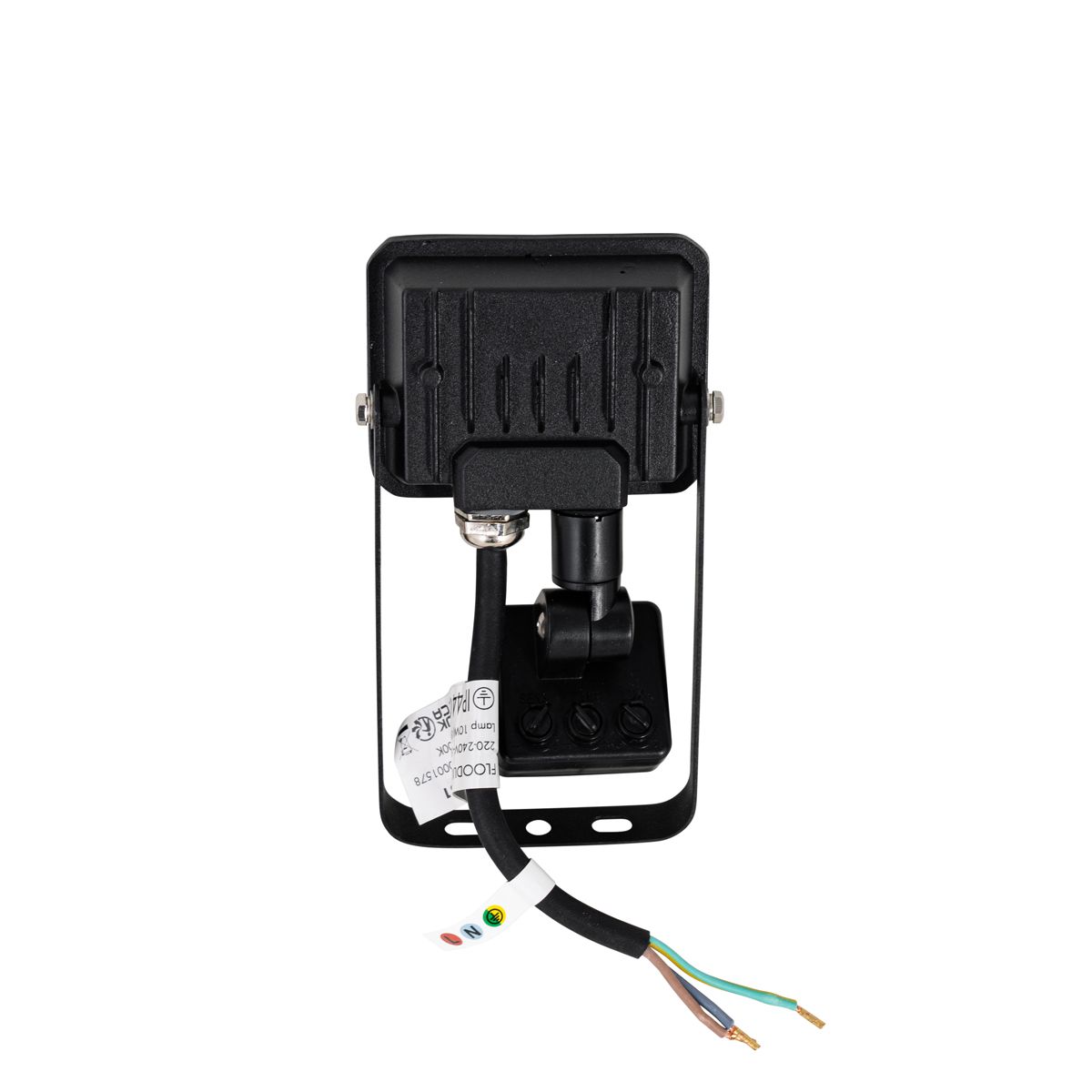 Straler zwart 8,5 cm incl. LED IP44 met bewegingssensor - Levana