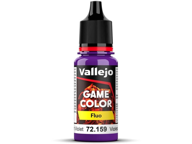Vallejo Spezial-Farbe Game Color Fluo: Fluorescent Violet 1 Für besondere Lichteffekte an Miniaturen, Fahrzeugen und anderen Modellen