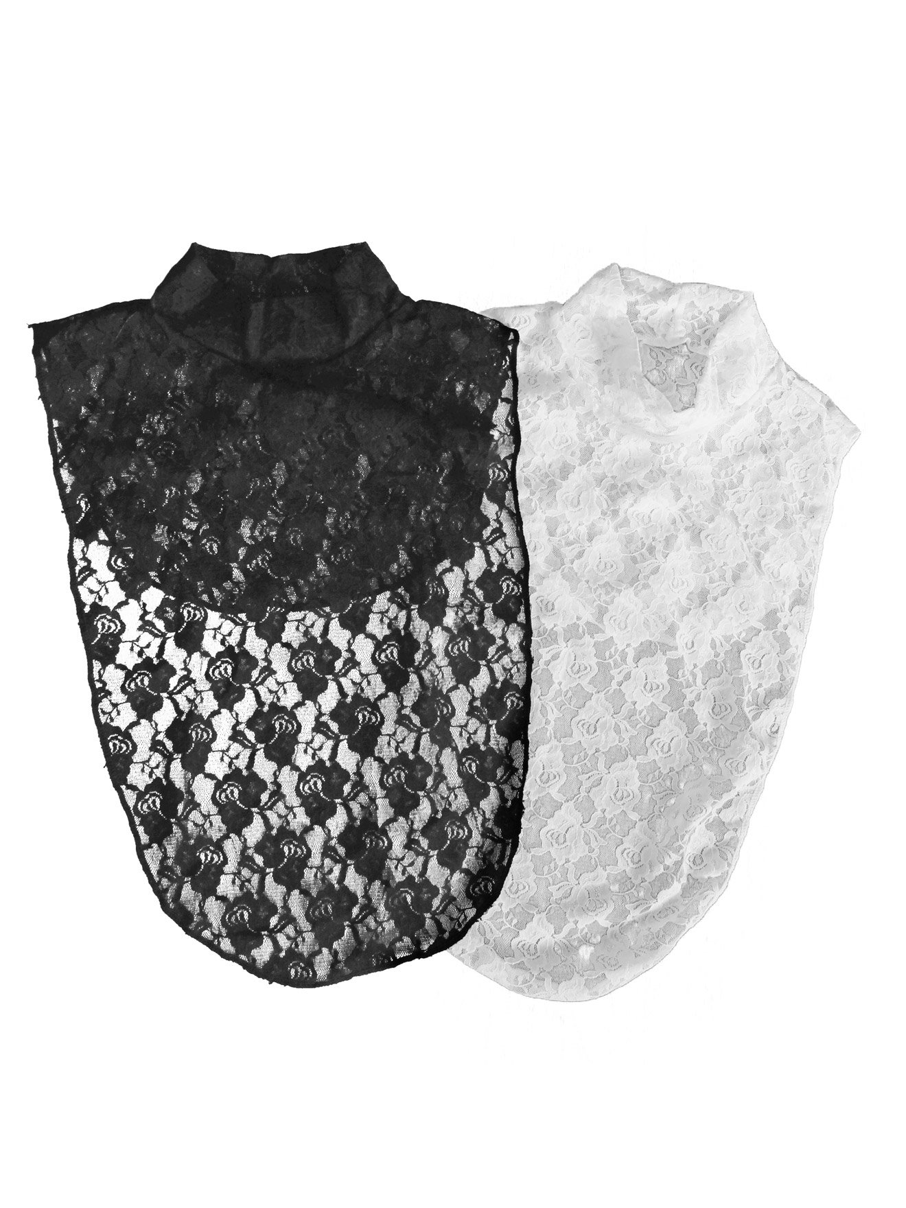 Plastron extra long en dentelle