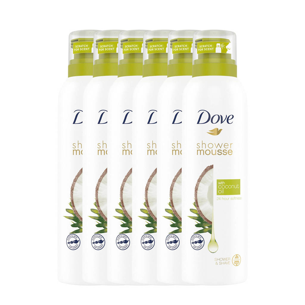 Weer een topper van DoveCoconut Oil doucheschuim - 6 x 200 ml