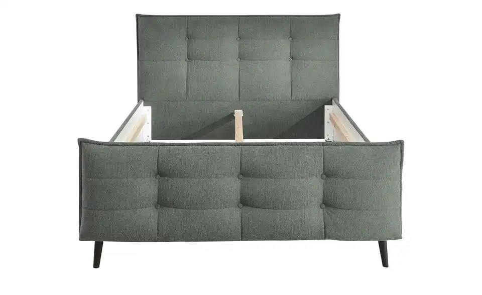 Polsterbettgestell Mario B Grau 140 cm