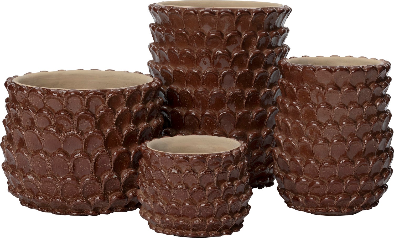 Intratuin bloempot Selby bruin D 15 H 18 cm