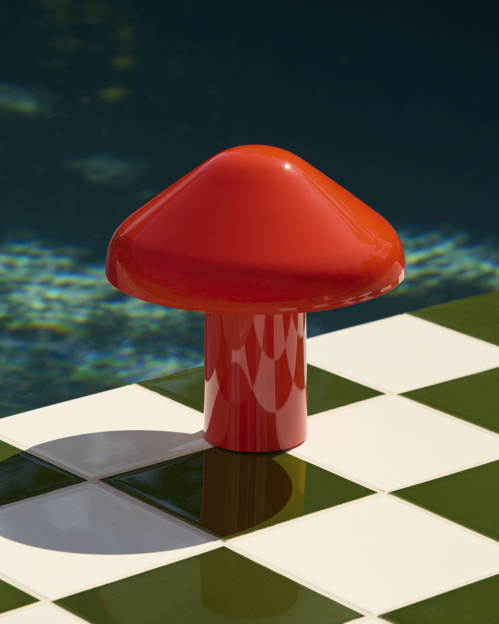Tafellamp Pao portable red