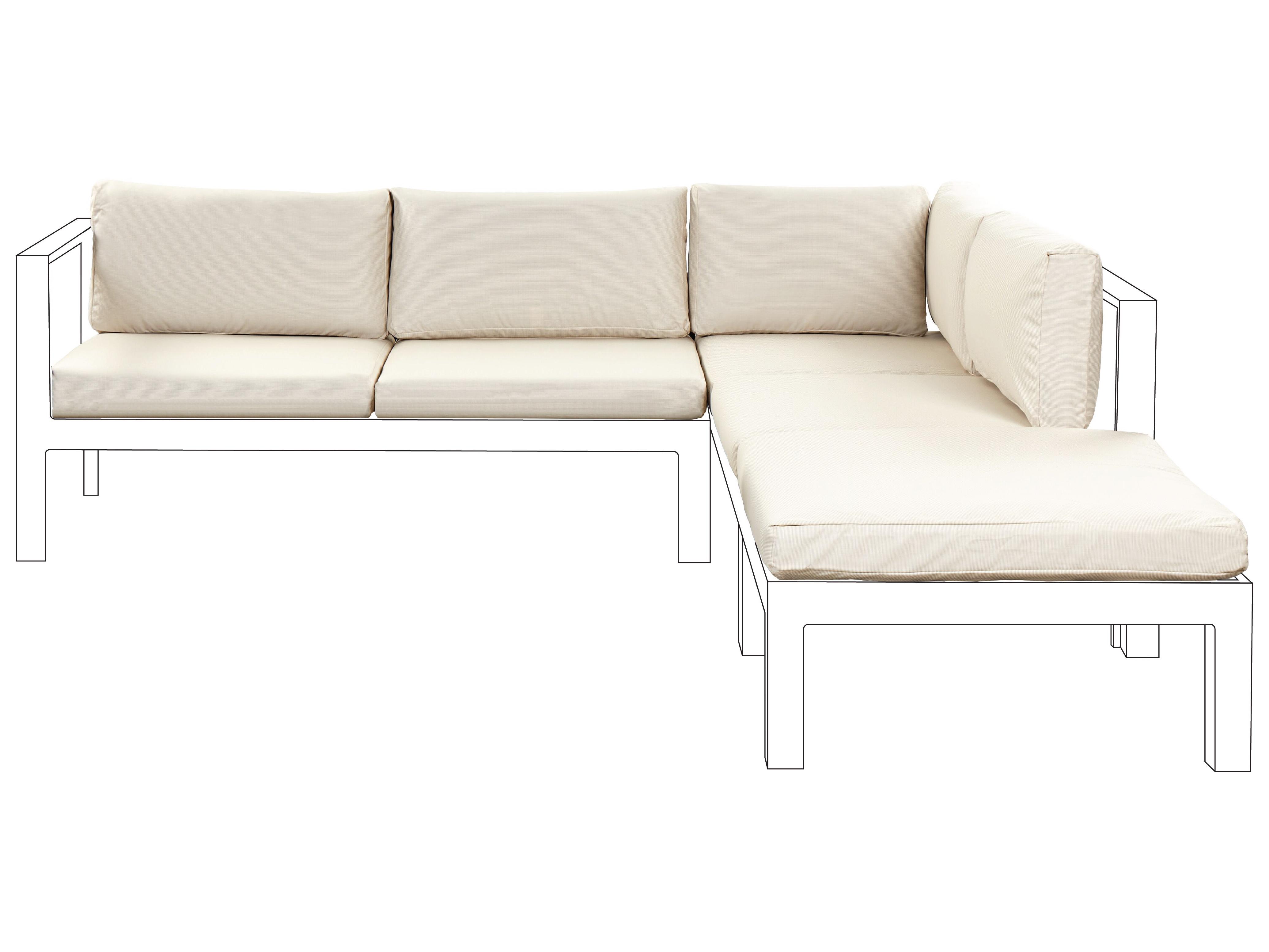 Set tuinkussenhoezen MESSINA Beige