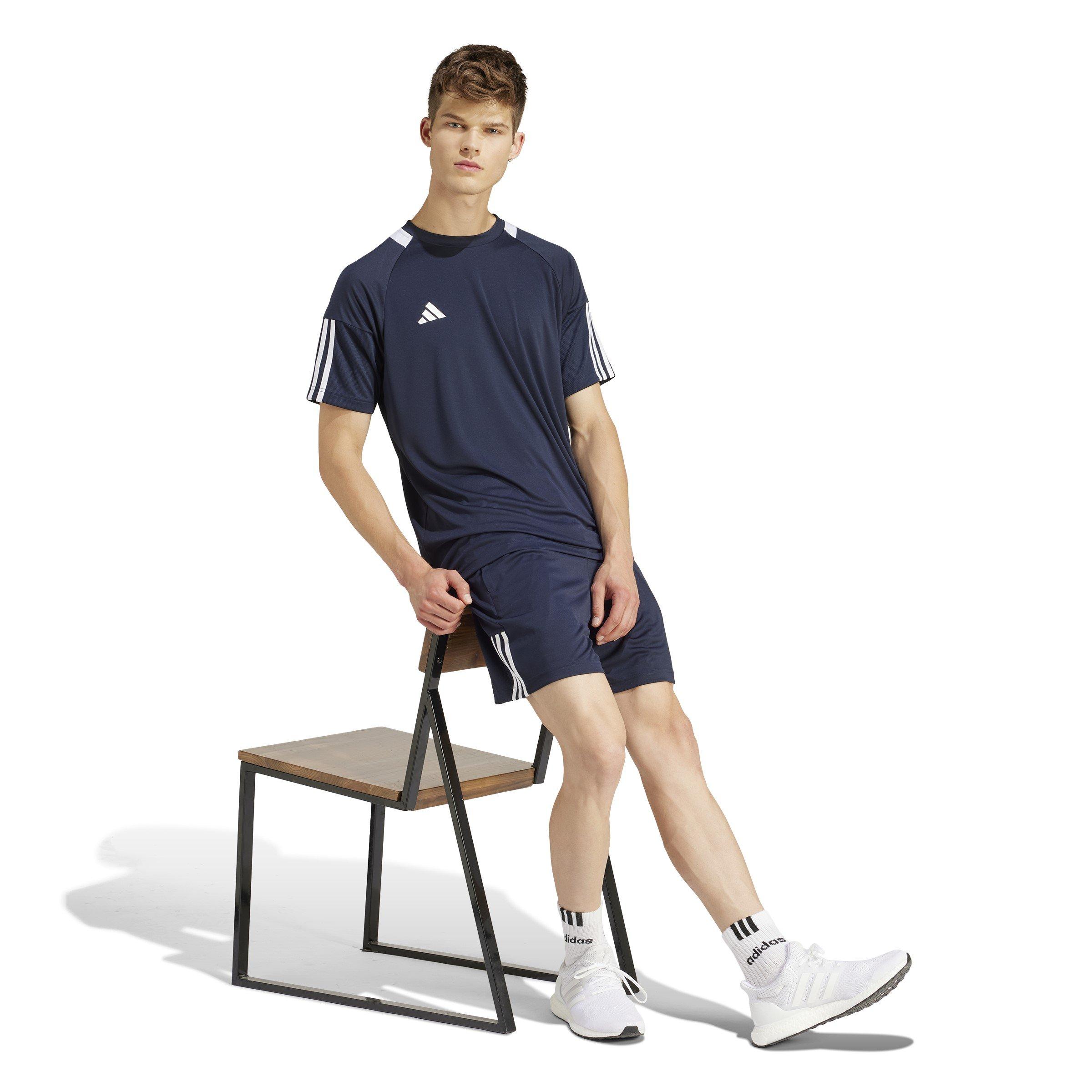 adidas Classic 3 Stripe Sereno T Shirt Mens
