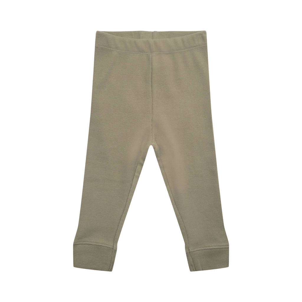 Sofie Schnoor baby slim fit broek olijfgroen